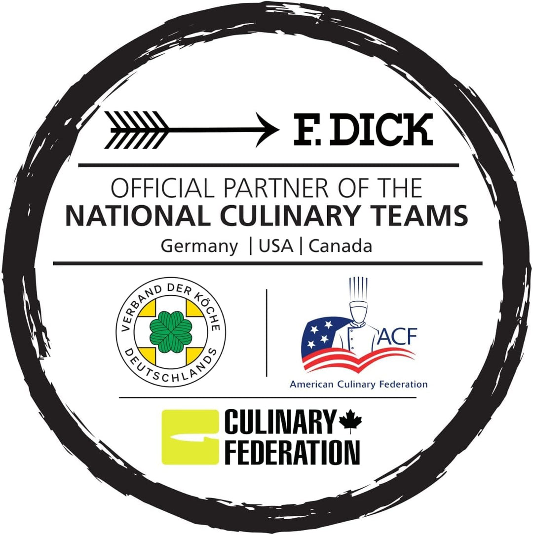 F. DICK Premier Plus Steakbesteck 4-teilig (2 Steakmesser + 2 Gabeln, ergonomischer Griff, Klinge au