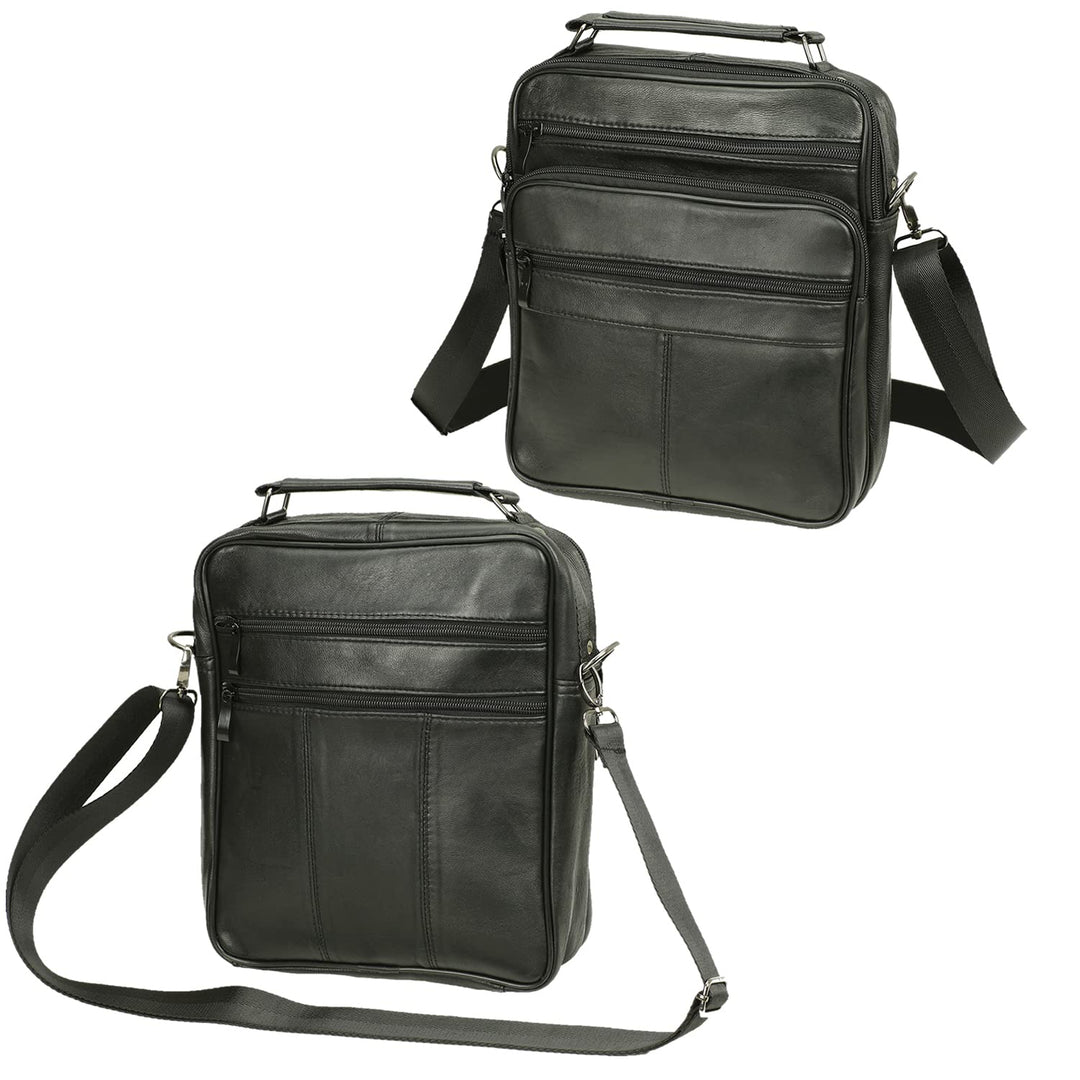 Echt Leder Herren Arbeitstasche Umhängetasche Herrentasche Schultertasche Messenger Flugbegleiter in