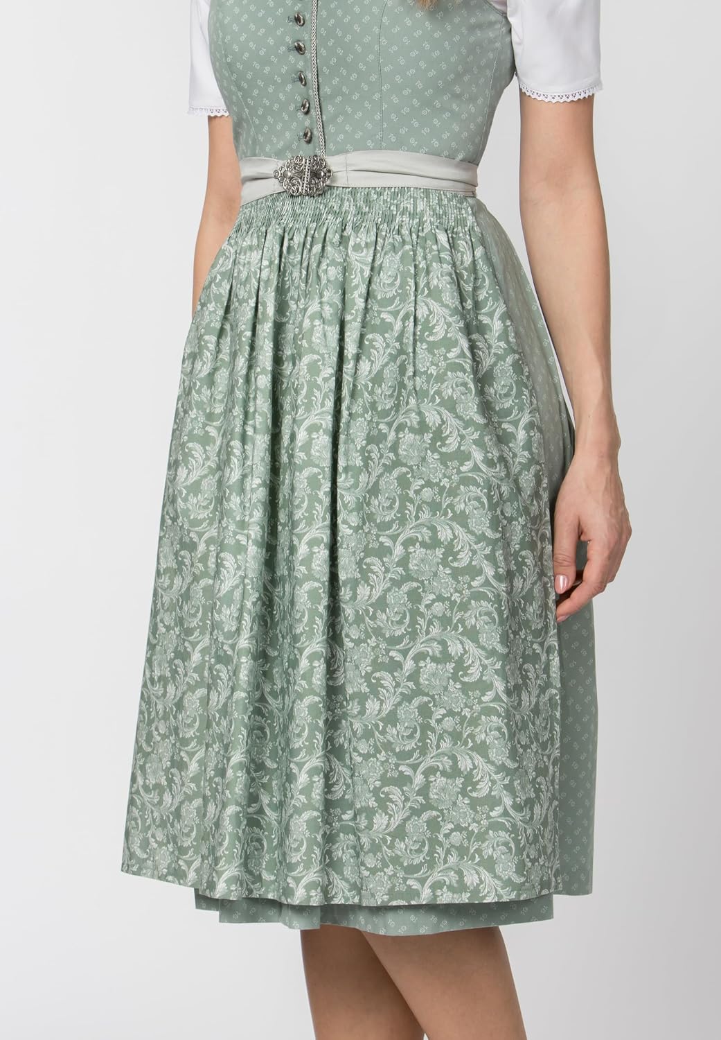 Stockerpoint Damen Dirndl Franka Kleid für besondere Anlässe 32 Salbei, 32 Salbei