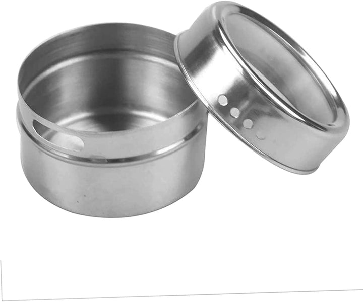 Cepewa Aufbewahrungsdosen magnetisch 4 x 6er Set Gewürzdosen Gewürzbehälter Mehrzweckdose Dosen (4 x