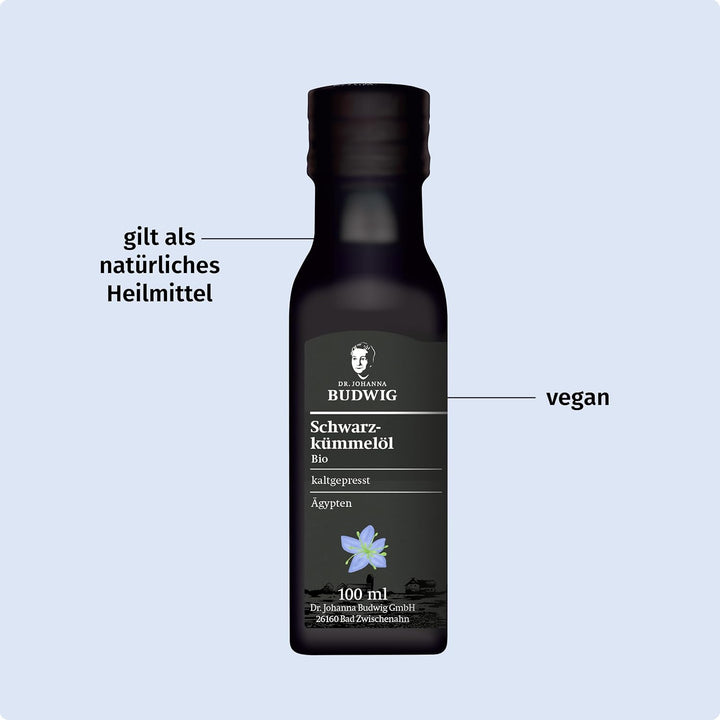 Dr. Budwig Premium Bio Schwarzkümmelöl Vorratspack gefiltert (4x 100ml) - nigella sativa - ätherisch