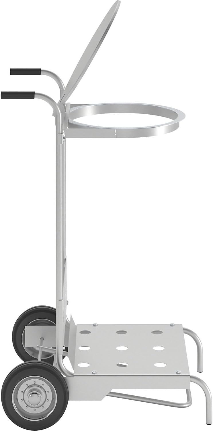 VAR | Pedal-Müllsackständer aus Stahl | mobil | handfreie Bedienung | für Volumen 120 l