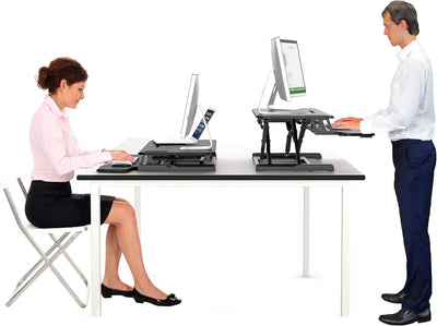 bonVIVO Höhenverstellbarer Schreibtisch-Aufsatz 95 x 40 - Sit-Stand-Erhöhung Macht Jede Workstation