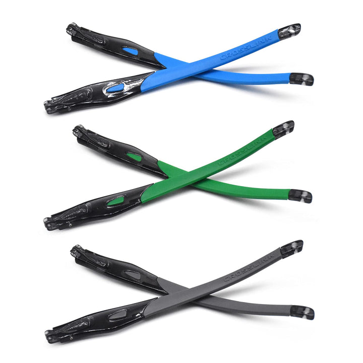 HKUCO Blau/Grau/Grün Gummiersatz Transparente Schwarz Rahmenbeine Für Oakley Crosslink Sweep/Switch