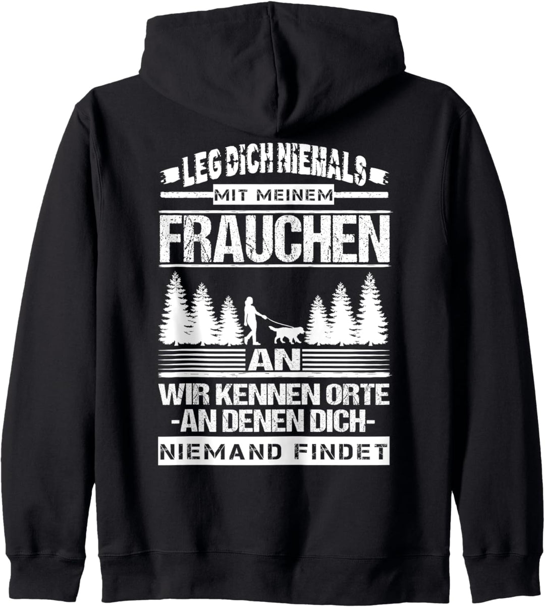 Lustiges Gassi Outfit Frauchen Hundebesitzer Hunde Sprüche Kapuzenjacke