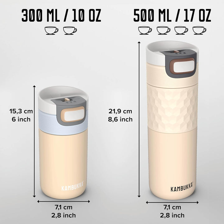 Kambukka Thermobecher 500ml - Kaffeebecher to go aus Edelstahl - Auslaufsicher & dicht - Isolierbech