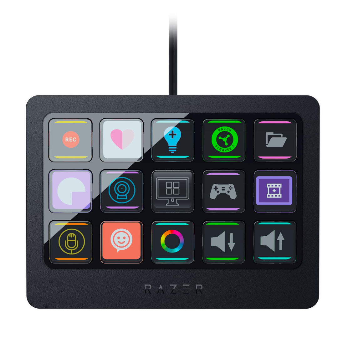 Razer Stream Controller X - All-in-One-Controller für Streaming (15 Switchblade-Tasten, Multi-Link-M
