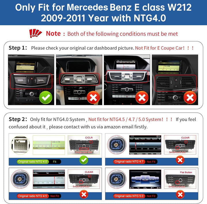 Road Top 12,3 Zoll Ultra-schmal Autoradio Touchscreen Drahtlos CarPlay Android Auto für Mercedes Ben