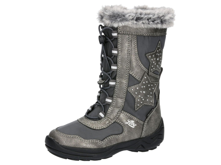 Lico Mädchen Cathrin Schneestiefel 25 EU Grau Silber, 25 EU Grau Silber