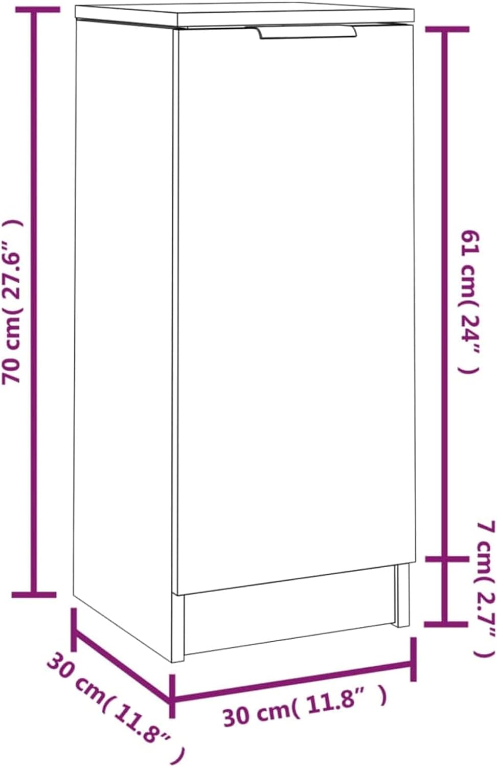 Tidyard Sideboards Aufbewahrungsschrank Lagerschrank Kommode Highboard Mehrzweckschrank Standschrank