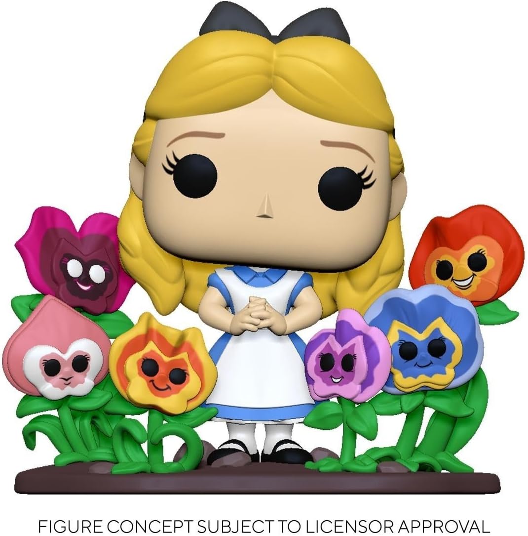 Funko Pop! Deluxe: Alice 70th– Alice mit Flowers - Alice in Wonderland - Vinyl-Sammelfigur - Geschen