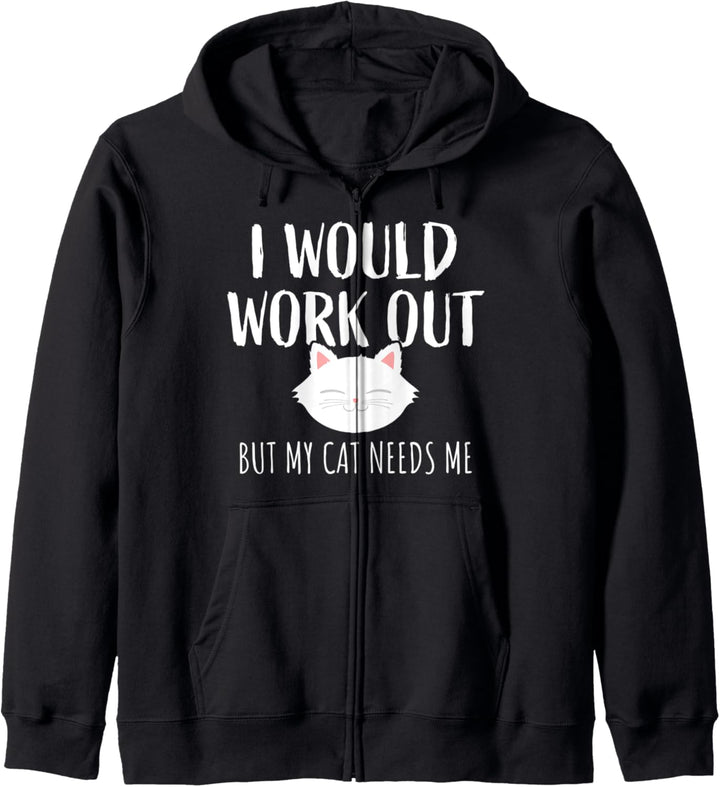 Lustiges Heim-Workout Fitness Training Kardio I Meine Katzen Kapuzenjacke