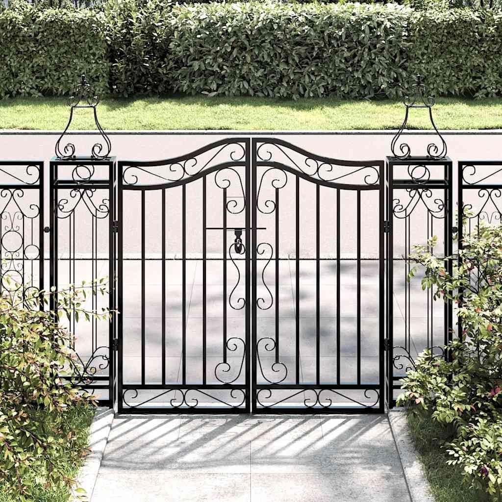 vidaXL Gartentor, Tor für Garten Terrasse, Zauntor mit Bolzenverriegelung, Eisentor Metalltor Aussen