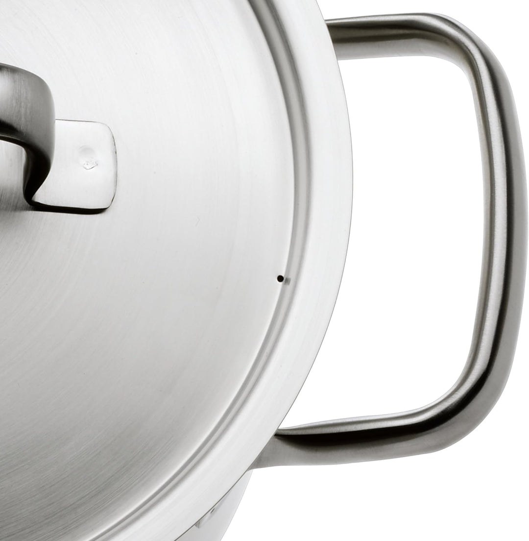 WMF Gourmet Plus Stielkasserolle 20cm, Metalldeckel mit Dampföffnung, Kochtopf klein 2,5l, Induktion