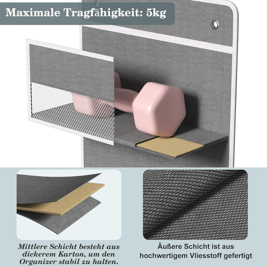 FCHERP Hängeorganizer Mit 5 Fächern,Tür Organizer Hängend,Hängeaufbewahrung,Regal Organizer bei Gros