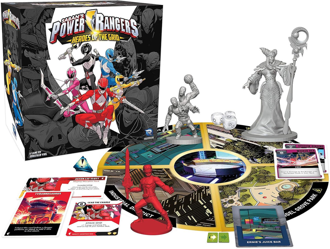 Renegade Game Studios RGS0850 Power Rangers: Heroes of The Grid, Mixed Colours