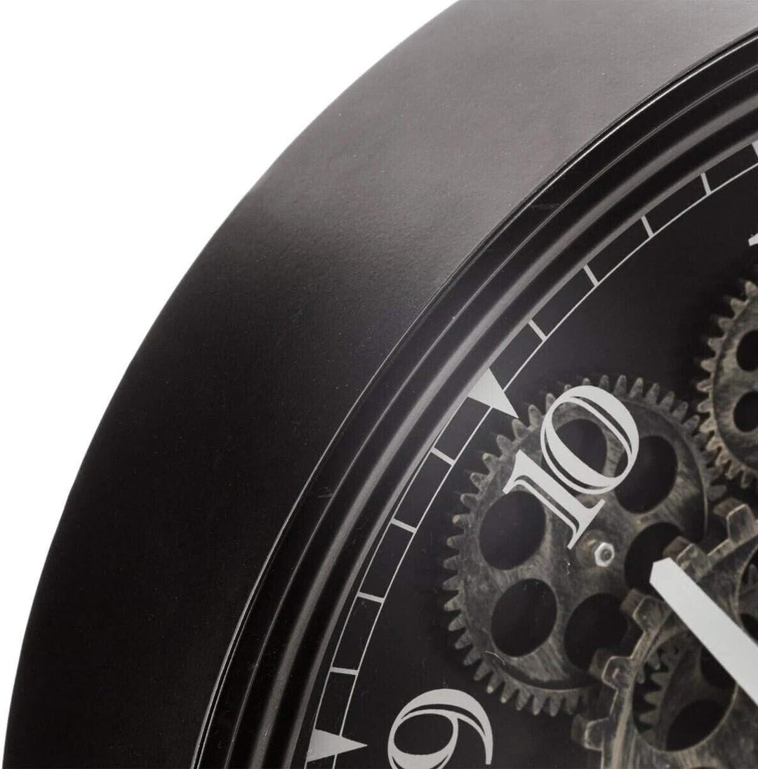 Atmosphera Mechanische Uhr, Metall, Durchmesser 37 cm, Schwarz