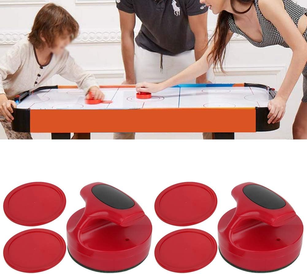 Keenso 94mm Tischhockeyspiel-Drücker 2 STK. Grosse Air-Tischhockeyspiel-Drücker mit 4 Pucks Hockey P