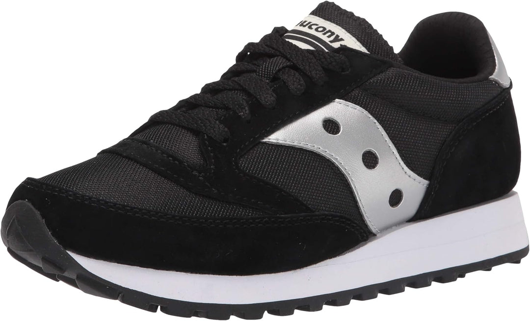 Saucony Unisex Jazz 81 Sneaker 36 EU Schwarz Silberfarben, 36 EU Schwarz Silberfarben