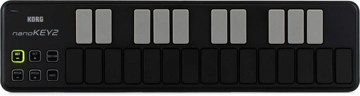 Korg NANOKEY2-BK USB-Keyboard mit 25 Tasten Schwarz Black nanoKEY2, Black nanoKEY2