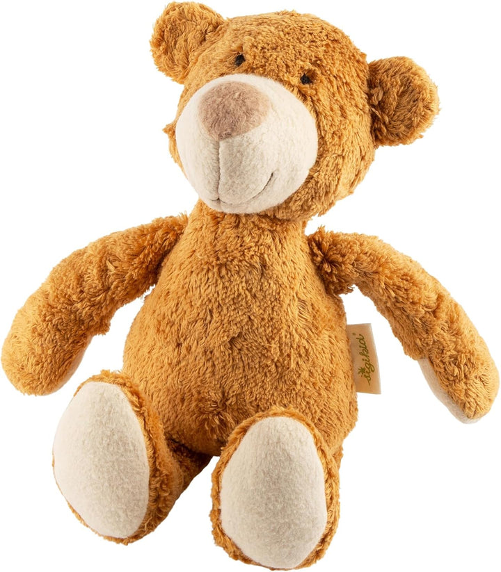 SIGIKID 39521 Kuscheltier Bär Green Mädchen und Jungen Babyspielzeug empfohlen ab Geburt braun Bär/B