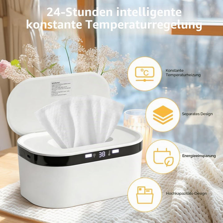 Tutamaz 10W Feuchttuch Wärmer, 3 Heizstufen Schnell, Baby Wischtuchwärmer, USB Wischtuchwärmer,Handt