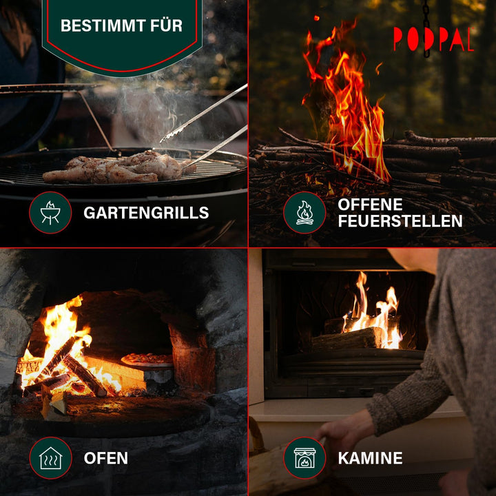 1000 Stück Herbst-Anzündwolle – 100% Holzwolle & Wachs, umweltfreundlich, geruchlos – Schnellzündend