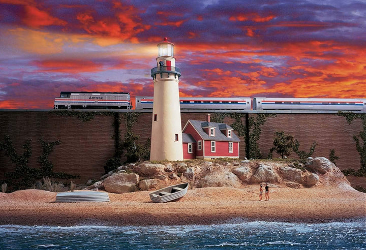 Walthers Cornerstone 933-3663 HO Scale Model Lighthouse Zubehör-Rocky Point Leuchtturm, Schwarz, 72