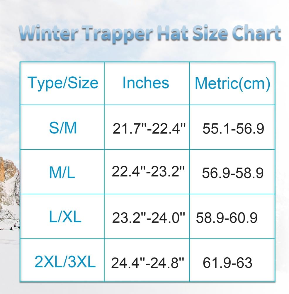 Alkaidstar Unisex Fliegermütze Rib Bomber Aviator Pilot Hat Faux Fellmütze Winter Russische Mütze He