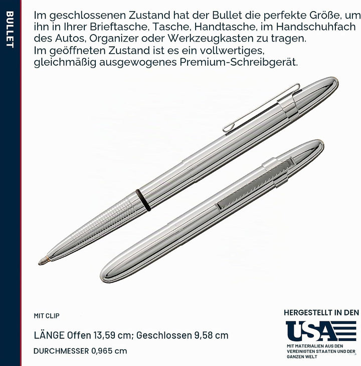 FISHER Space Pen Chrome Bullet Space Pen