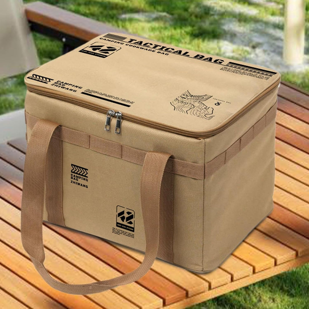 Camping-Aufbewahrungstaschen Wasserdicht Faltbar Organisation Khaki, Khaki