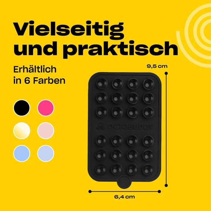 OCTOBUDDY Double - doppelseitige Silikon-Saugnapf Halterung fürs Handy - freihändige Saugnapfhalteru
