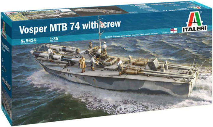 Italeri 5624S 1:35 Vosper 74 m. Crew (7), originalgetreue Nachbildung, Modellbau, Basteln, Hobby, Kl