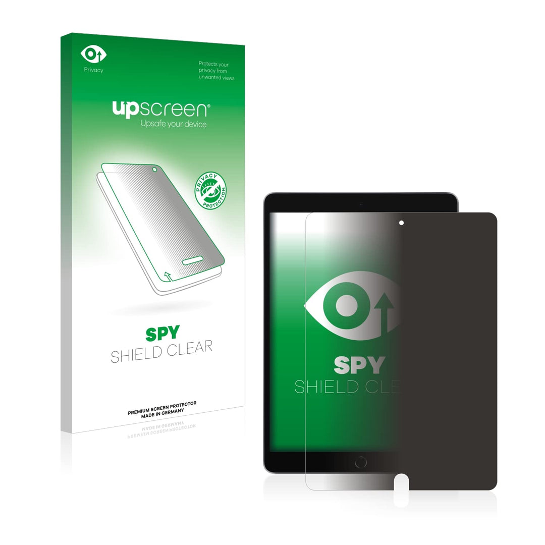 upscreen Anti-Spy Blickschutzfolie für Apple iPad 10.2" WiFi Cellular 2021 (9. Gen.) Privacy Display