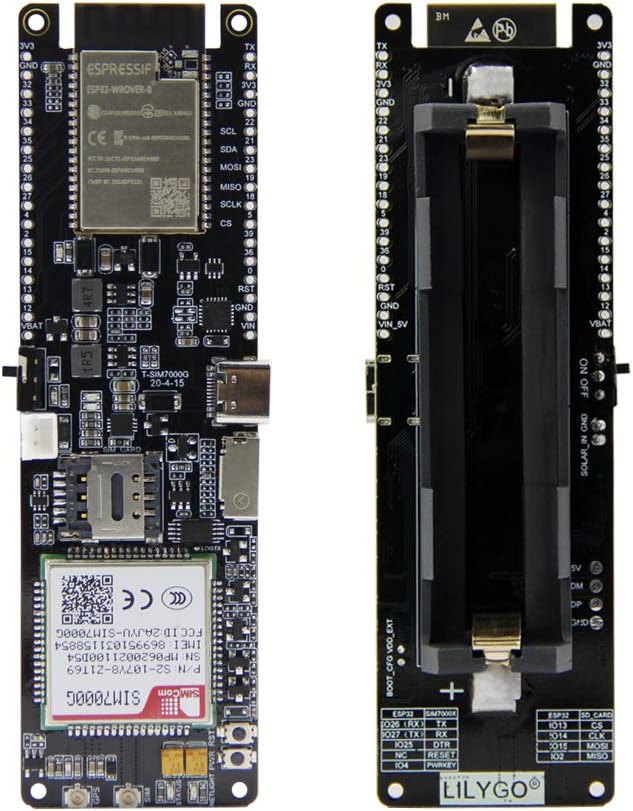 LILYGO T-SIM7000G Solar Ladegerät ESP32-WROVER-B Chip 2G(GSM) NB SIM GPS Antenne CH9102F 16MB TTGO E