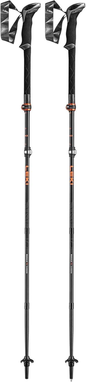 Leki Makalu FX Carbon Stöcke black-orange-naturalcarbon 110-130cm, black-orange-naturalcarbon 110-13