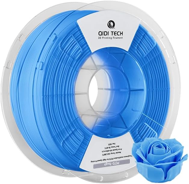 QIDI TECH PETG-Tough 3D Drucker Filament, Zähigkeit PETG Filament 1.75mm, 3D Druck Filament 1kg Spul