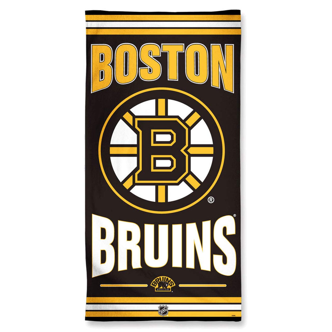 WinCraft NHL Boston Bruins Strandtuch, Schwarz, 76,2 x 152,4 cm