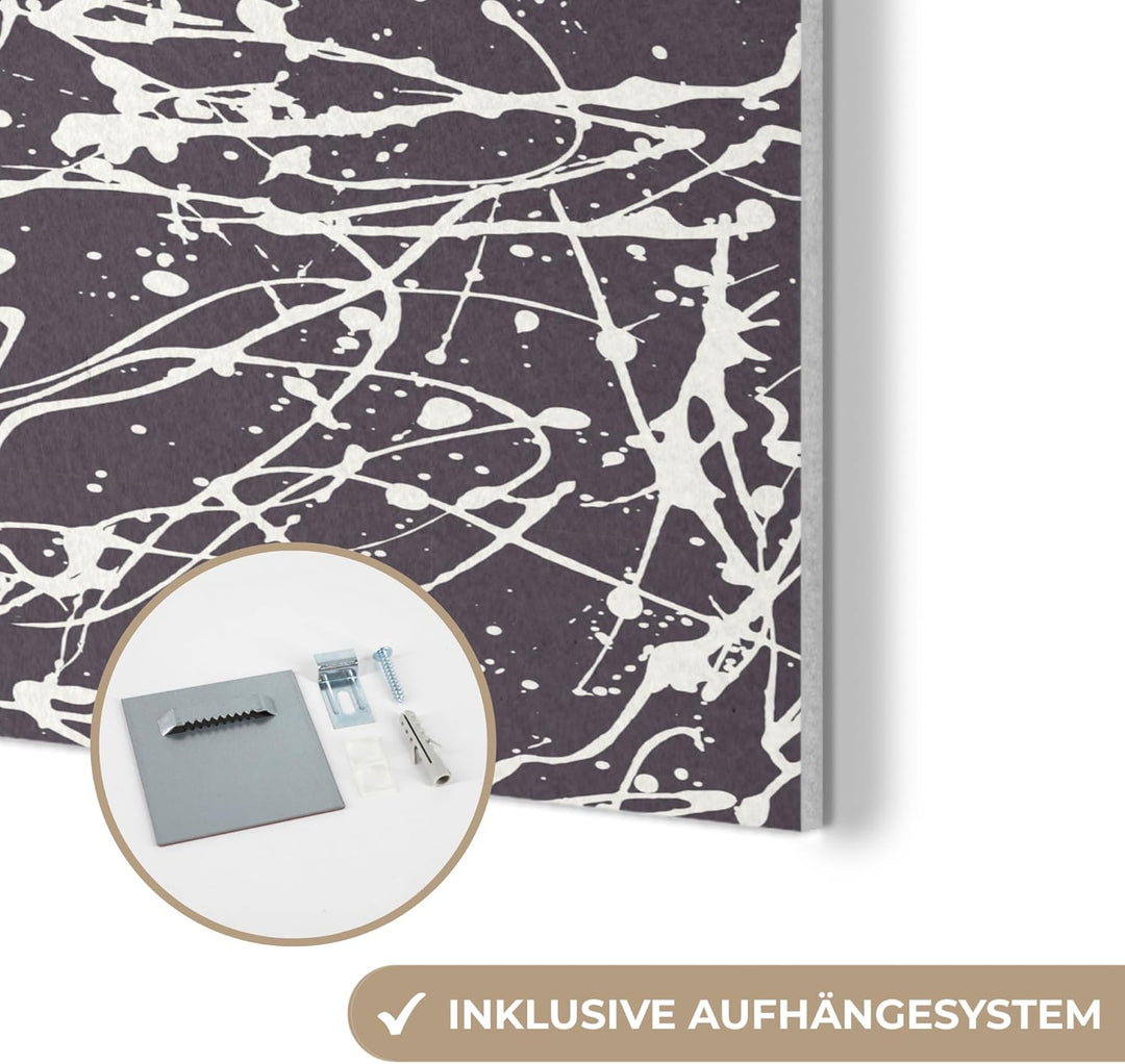 MuchoWow© Filz Bild als Akustikpaneele 70x50 cm Schlafzimmer Bilder Wand Deko Wohnzimmer Modern Wand
