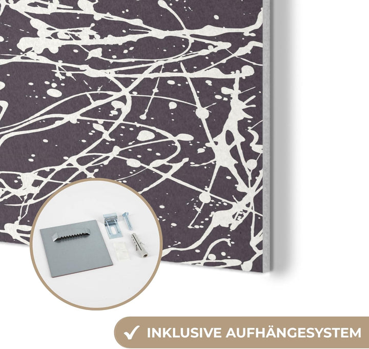 MuchoWow© Filz Bild als Akustikpaneele 70x50 cm Schlafzimmer Bilder Wand Deko Wohnzimmer Modern Wand
