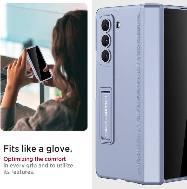 Miimall Kompatibel mit Samsung Galaxy Z Fold 5 Hülle mit Displayschutz Anti-Peeping+Magnetischer Sch