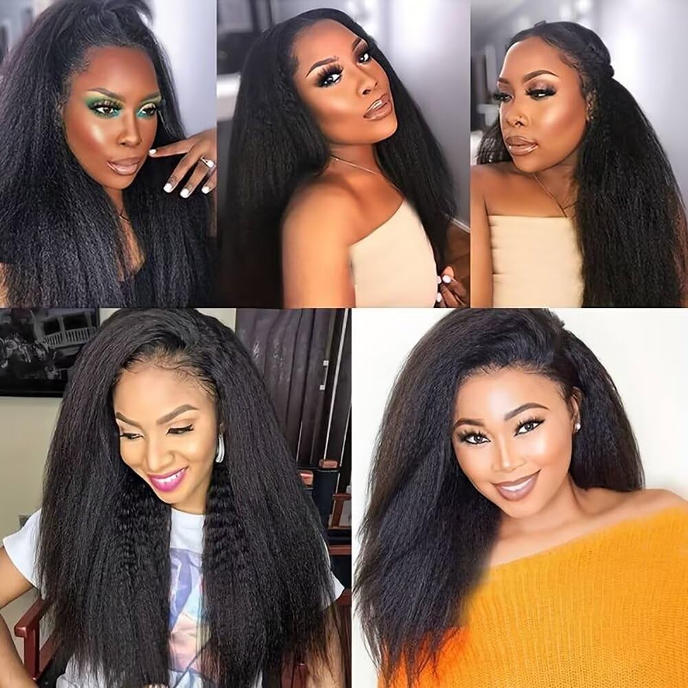 Kinky Straight Human Hair Bundles Unprocessed Yaki Human Hair 3 Bundles 100% Brasilianische Haare ec