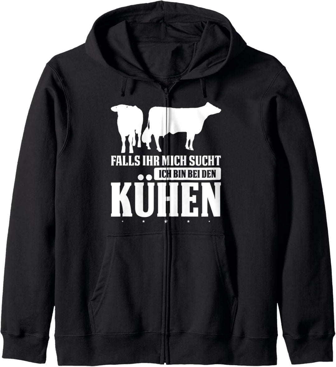 Kuh Kühe Landwirt Kapuzenjacke