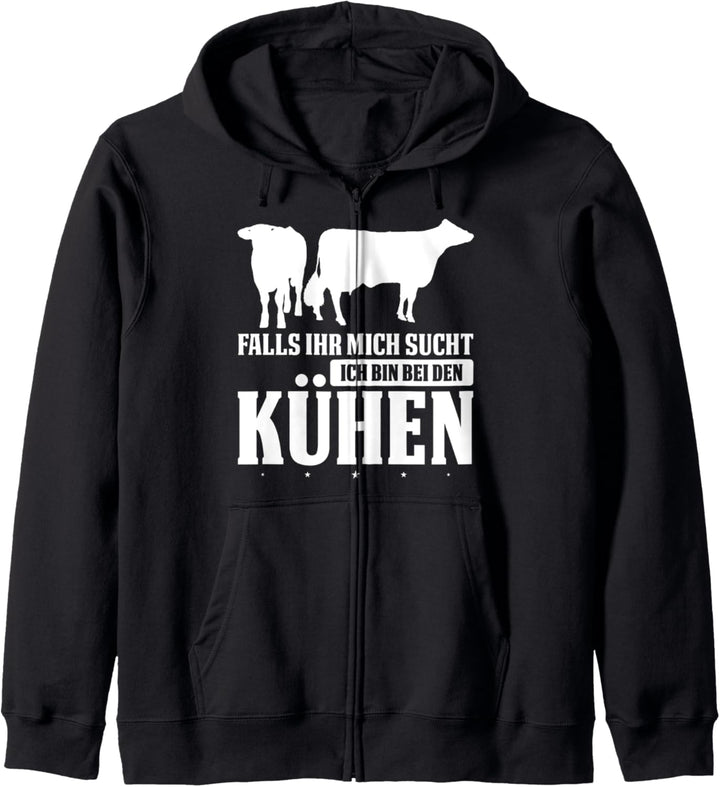 Kuh Kühe Landwirt Kapuzenjacke