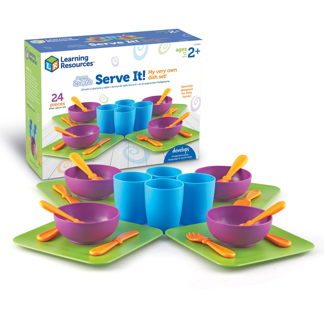 Learning Resources New Sprouts Spielgeschirr-Set Geschirrset, Geschirrset