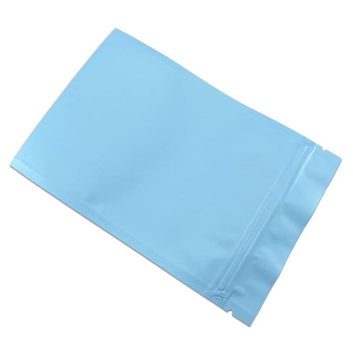 100 Stücke Matte Aluminiumfolie Verpackung Tasche Reissverschluss Selbstdicht Flachbeutel Lebensmitt