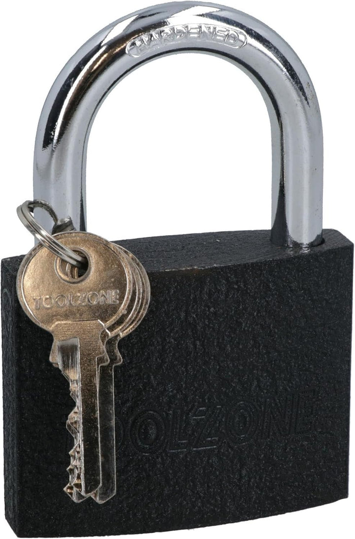 AB Tools-Toolzone Vorhängeschlösser aus Gusseisen, strapazierfähig, mit 3 Schlüsseln 12 Locks 75 mm
