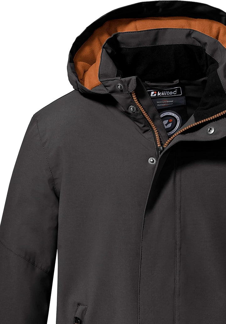 Killtec Jungen Kow 206 Bys Jckt Outdoorjacke/Funktionsjacke mit Kapuze 116 Schwarz, 116 Schwarz