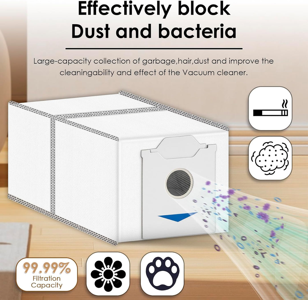 (15 Stück) N30 Pro Omni Ersatz staubbeutel für ECOVACS DEEBOT N30 Omni, N30 Pro Omni Roboter staubsa