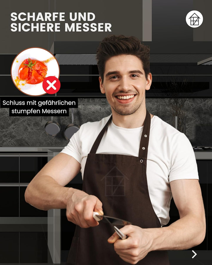 Fachwerk-Messer Mini Santoku-Messer - Kochmesser aus Solingen/Germany - Allzweckmesser/Universalmess